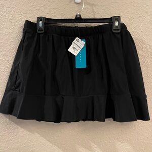Black Women's Swim Skirt w/ Briefs attached